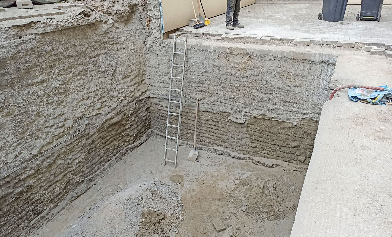 Geotechnické riešenie pre výstavbu dvojgaráže v obytnom vnútrobloku
